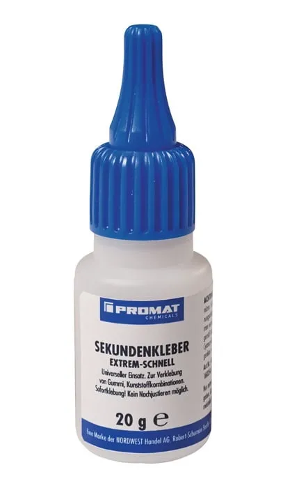 Sekundenkleber extrem schnell 20g farblos Flasche PROMAT CHEMICALS VE: 10St.