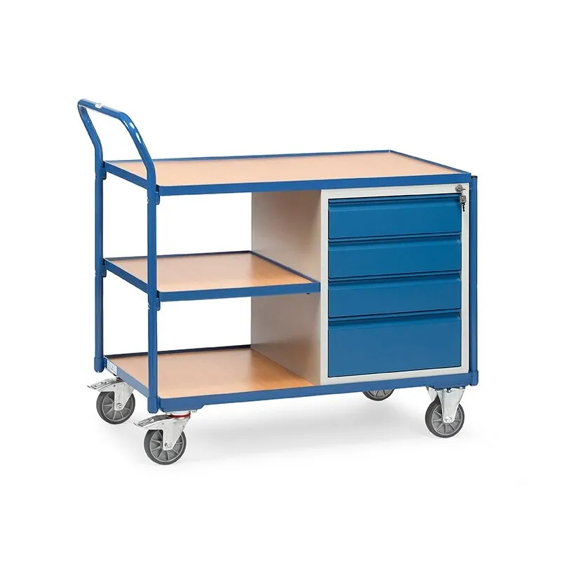 Leichter Werkstattwagen mit 4Schubladen und 1 Zwischenboden