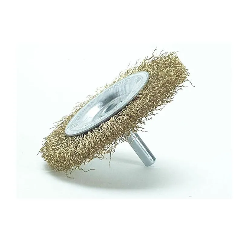 LESSMANN Rundbürste Messingdraht Ø 75 mm Schaft 6 mm