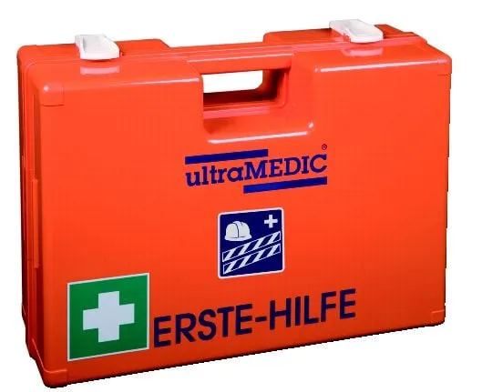 Erste-Hilfe-Koffer ultraBOX "BAUBRANCHE", mit Spezialfüllung, orange