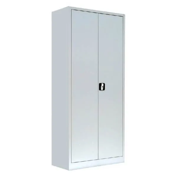 Lüllmann Flügeltürenschrank mit 4 Fachböden 1800 x 800 x 383 mm in lichtgrau