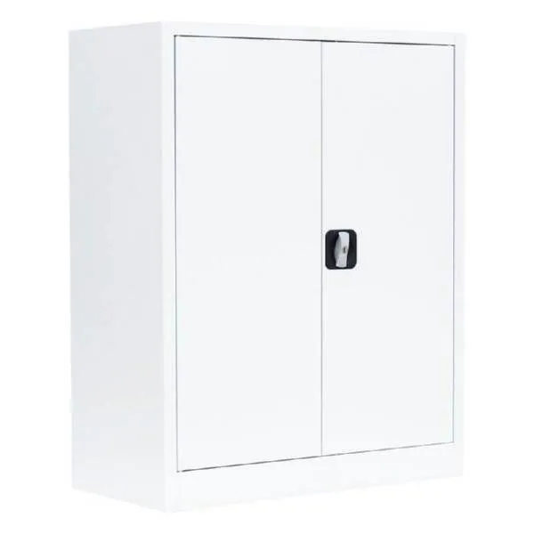 Lüllmann Flügeltürenschrank mit 2 Fachböden 1000 x 800 x 383 mm signalweiß