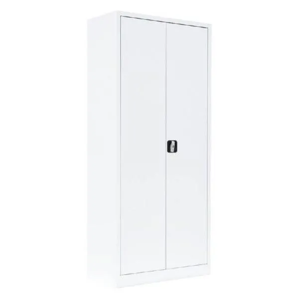 Lüllmann Flügeltürenschrank mit 4 Fachböden 1800 x 800 x 383 mm in signalweiß