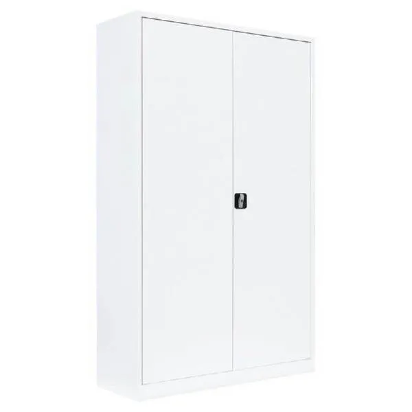 Lüllmann Flügeltürenschrank mit 4 Fachböden 1950 x 1200 x 600 mm in signalweiß