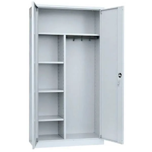 Lüllmann Mehrzweckschrank mit Flügeltüren 1950 x 925 x 422 mm in lichtgrau