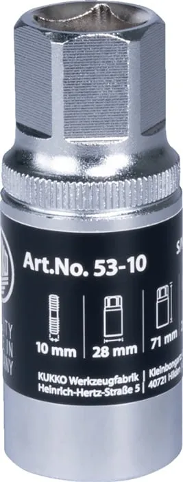 Stehbolzenausdreher 53-8 f.Bolzen-D.8mm Körper-D.25mm L.60mm KUKKO
