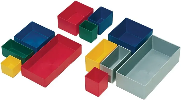 Einsatzkasten 162x108x63mm blau PS f.Schubl.u.Sortimenskästen LA-KA-PE VE: 25St.