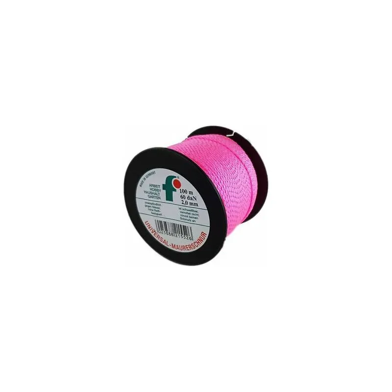 Maurerschnur Polypropylen 2,0mm x 100m neonpink
