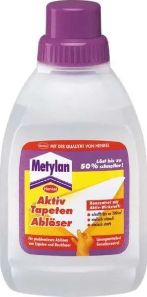 Metylan Aktiv Tapeten Ablöser 500ml Lösungsmittel (Inhalt: 0.5 Liter - 12.86 € / 1 Liter)