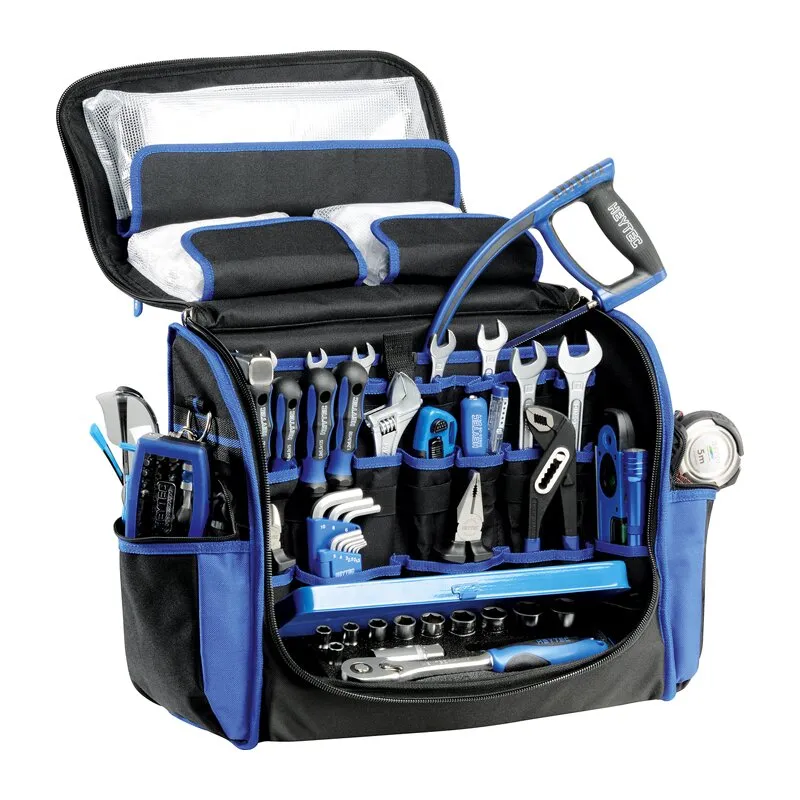 Montage-Werkzeugsortiment in Umhängetasche, 92-tlg. HEYTEC