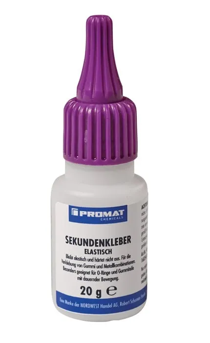 Sekundenkleber elastisch 20g farblos Flasche PROMAT CHEMICALS VE: 10St.