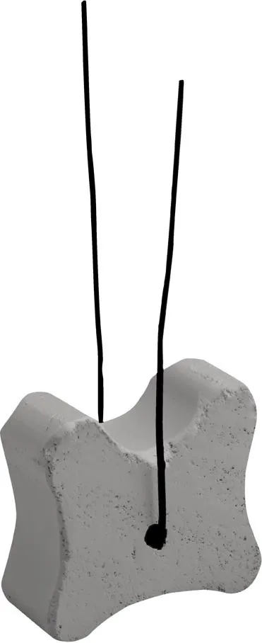 Drufa Knochen 45/55/60 mm mit Befestigungsdraht (Sack a 125 Stck.)