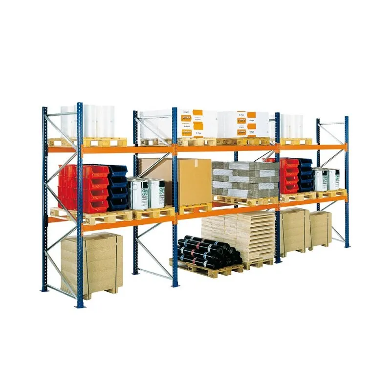 Paletten Komplett-Regal 3 Lagerebenen (HxBxT) 4000x2786x1100mm - 1060kg/Palette Anbauregal