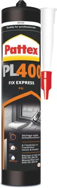 Pattex Klebstoff PL 400 PU Express Kleber 300 ml holzton-hell (Inhalt: 0.3 Liter - 61.2 € / 1 Liter)