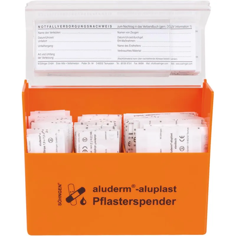 Pflasterspender aluderm-aluplast orange