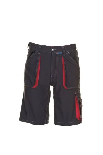 Planam Basalt Arbeitskleidung Shorts anthrazit rot M