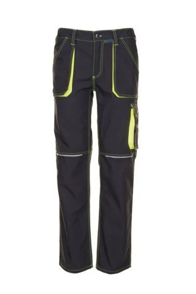 Planam Basalt Neon Bundhose anthrazit gelb 26