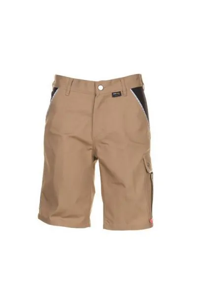 Planam Canvas 320 Arbeitskleidung Shorts khaki schwarz L