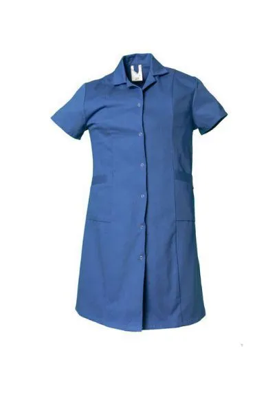 Planam Damen Arbeitsmantel Baumwolle 1/4 Arm kornblau 36