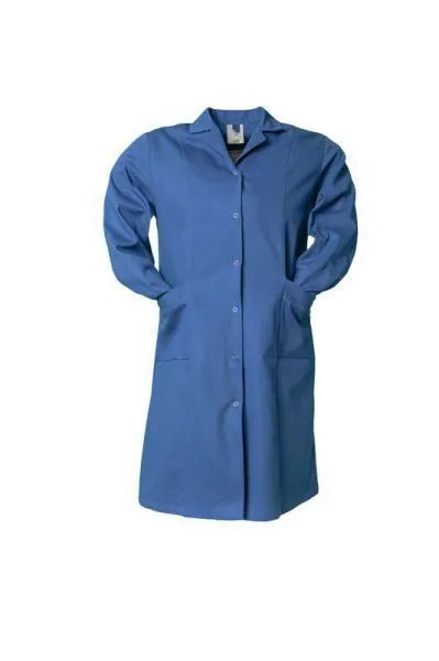 Planam Damen Arbeitsmantel Arbeitskleidung Mantel BW Langarm kornblau Größe 36