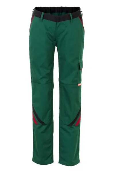 Planam Highline Damen Bundhose grün schwarz rot Größe 40