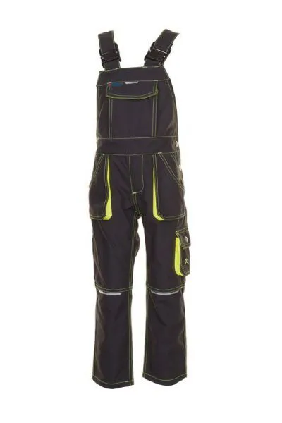 Planam Junior Latzhose anthrazit gelb Größe 98 104