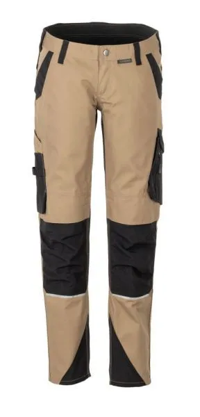 Planam Norit Arbeitshose Damen Bundhose sand schwarz Größe 40