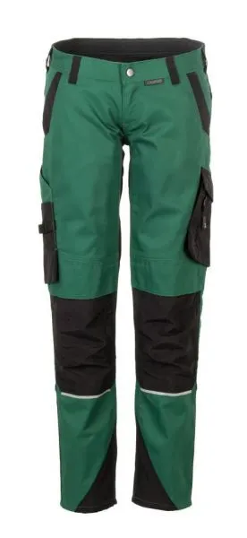 Planam Norit Arbeitshose Damen Bundhose grün schwarz Größe 38