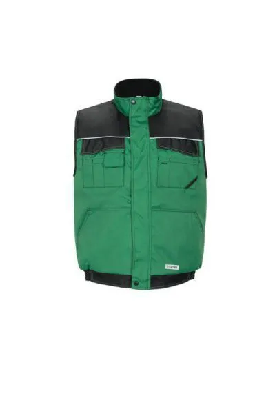 Planam Outdoor Dust Weste farngrün schwarz XXL