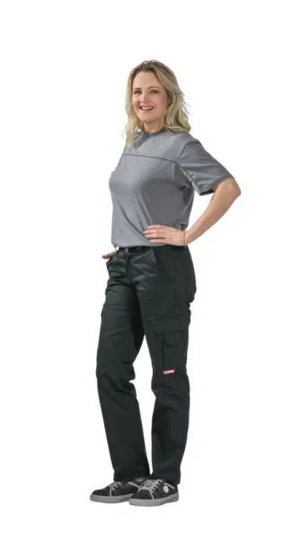 Planam Outdoor Easy Damen Bundhose Arbeitshose schwarz Größe 46
