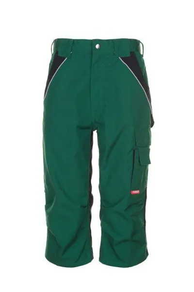 Planam Plaline Arbeitskleidung dreiviertel Hose grün schwarz S