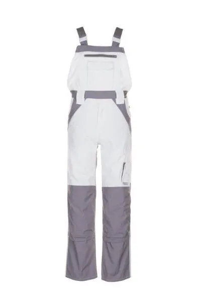 Planam Plaline Arbeitshose Latzhose reinweiß zink Größe 54