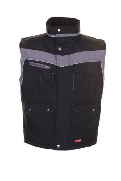 Planam Plaline Arbeitsweste Winterweste schwarz zink Größe L