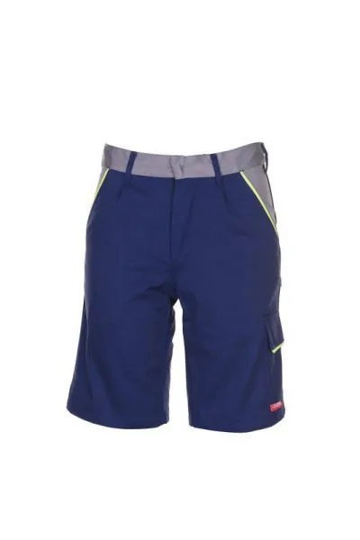 Planam Visline Arbeithose Shorts marine gelb zink Größe XL