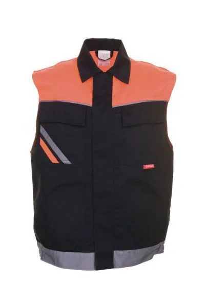 Planam Visline Arbeitsweste schwarz orange zink S