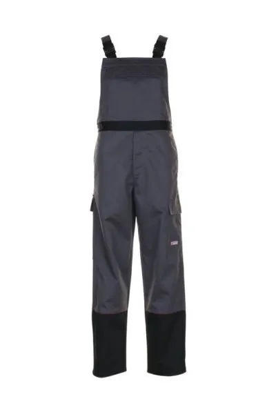 Planam Weld Shield Latzhose grau schwarz Größe 52