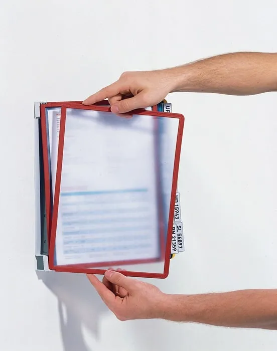 Wandhalter 10 Sichttafeln Metall m.Profilrahmenf.DURABLE