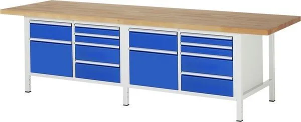 RAU Werkbank 8000 Modell 8472 mit 3000 mm Breite