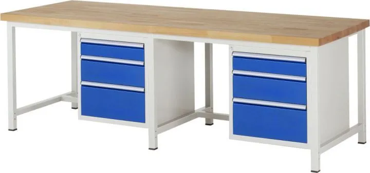 Rau Werkbank Serie 8000 Modell 8159 Breite 2500mm
