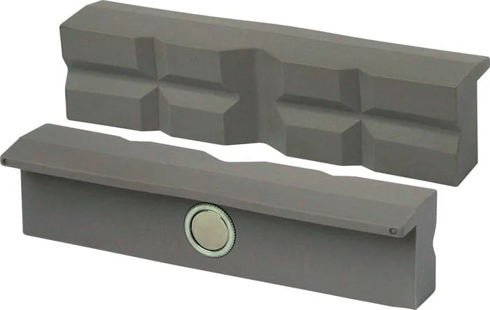 Schraubstockschutzbacke f.Backen-B.160mm m.Prismen PU BROCKHAUS