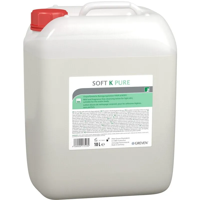 Reinigungslotion Greven Soft K Pure unparfümiert 10-L-Kanister