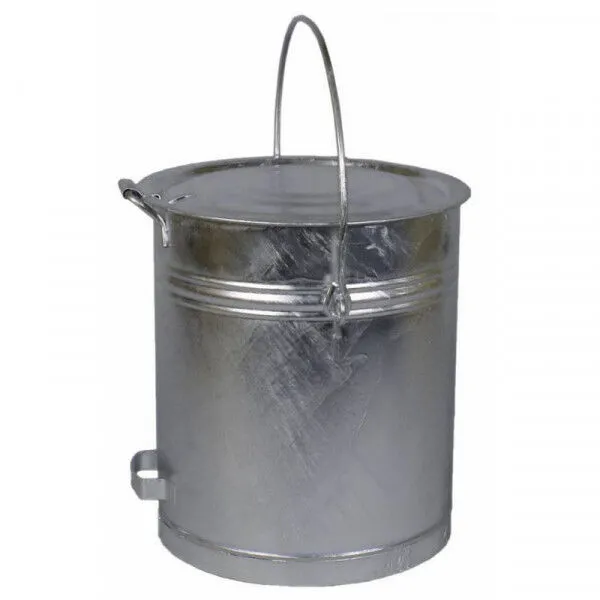 Renner Mülleimer zylindrisch 40L mit Scharnierdeckel