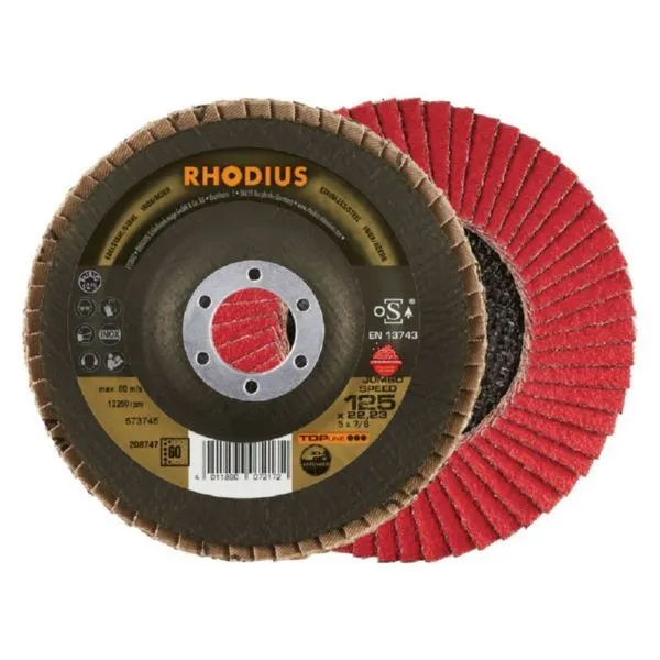 Rhodius JUMBO SPEED EXTENDED Fächerschleifscheibe Durchmesser 125 mm
