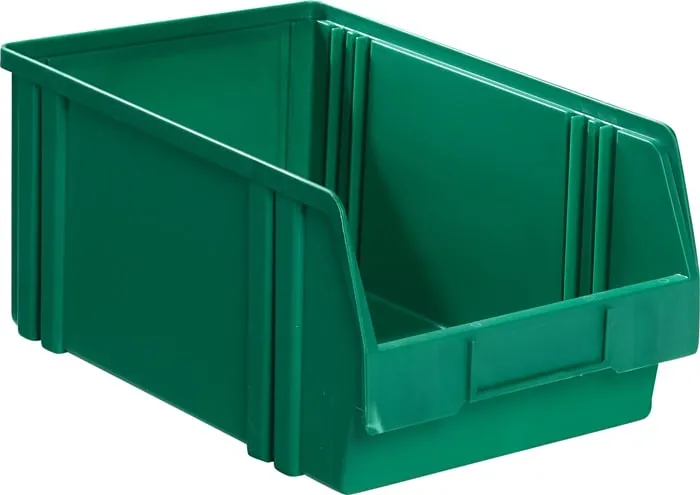 Sichtlagerkasten LK L290/266xB140xH130mm PS grün LA-KA-PE VE: 25St.