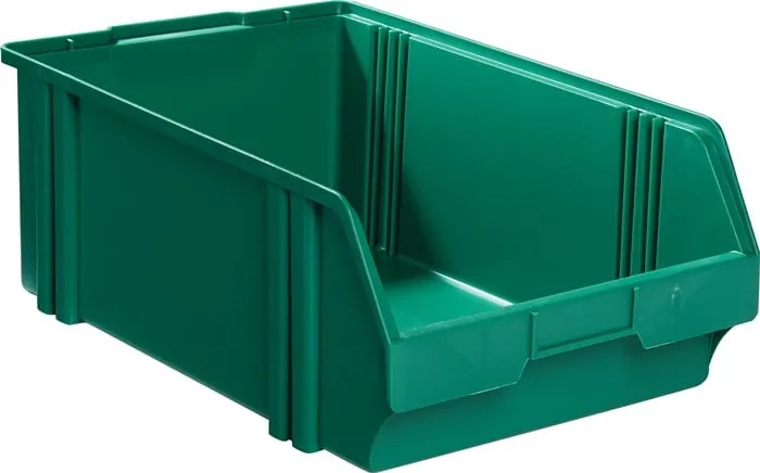 Sichtlagerkasten LK L500/450xB300xH180mm PS grün LA-KA-PE VE: 10St.