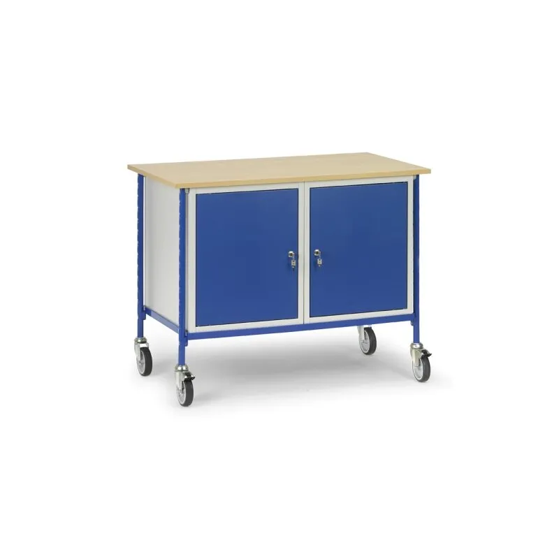 Rolltisch mit 2 Türen