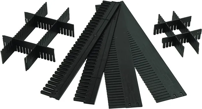 Unterteiler f.Transportstapelbehälter H.180mm PP anthrazit 10St./Karton LA-KA-PE