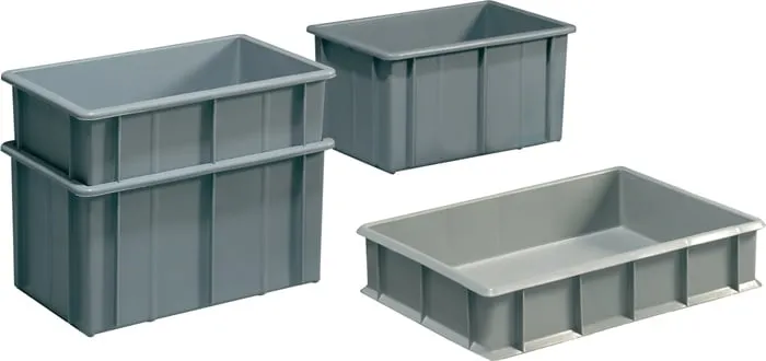 Transportstapelbehälter eck.19,0l PE grau L503xB340xH142mm MAUSER