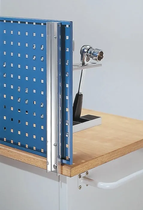 Werkbankhalterung f.Platten-L.1500/2000mm f.Loch-/Schlitzplatten Rasterplan