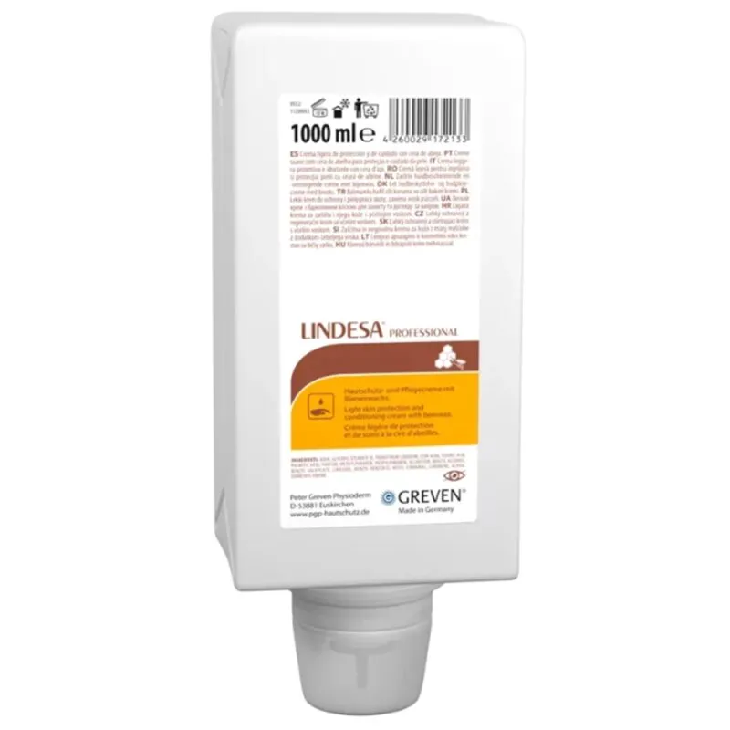 Schutz- und Pflegecreme Greven LINDESA PROFESSIONAL 1-L-Varioflasche